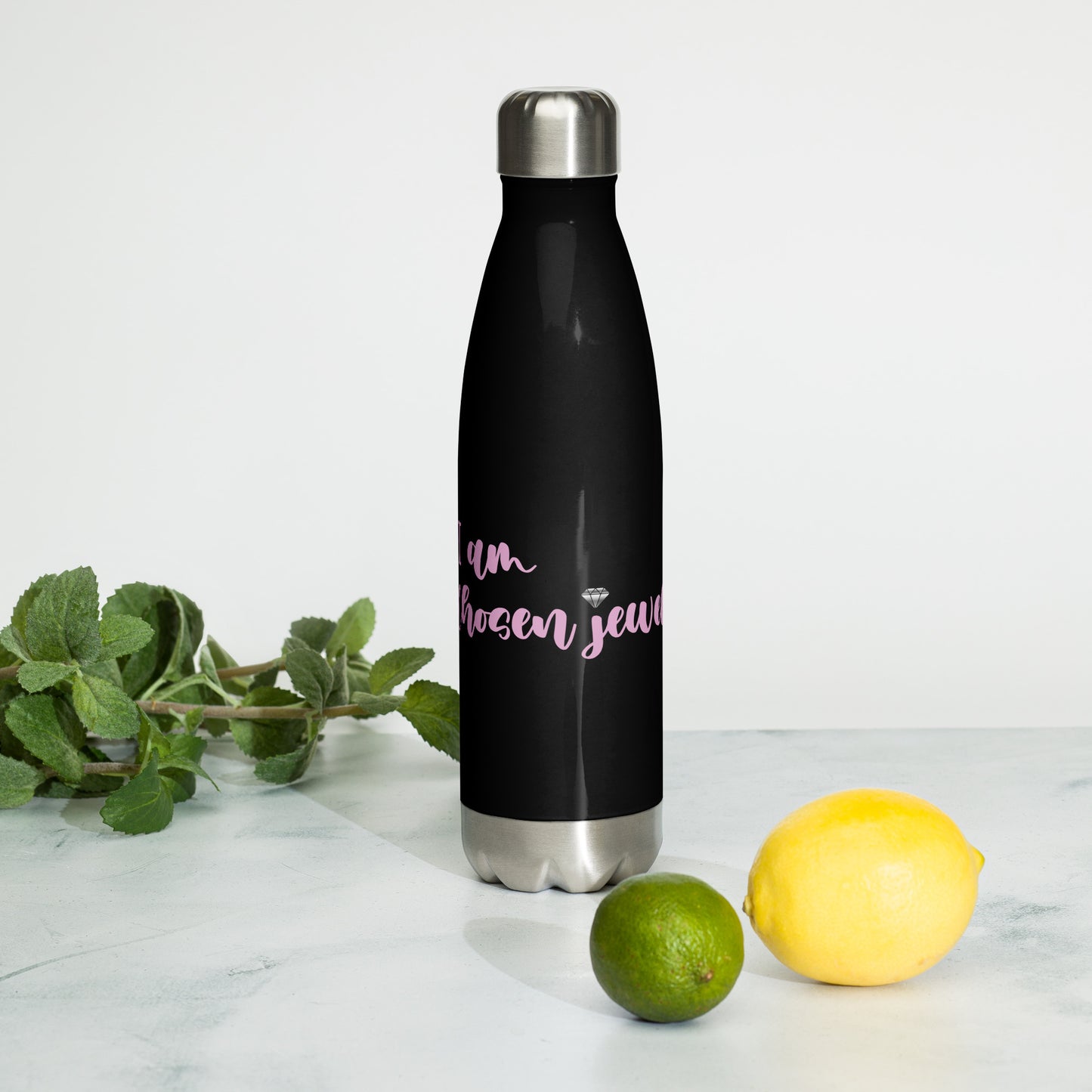 I Am Chosen Jewel  Stainless Steel Water Bottle