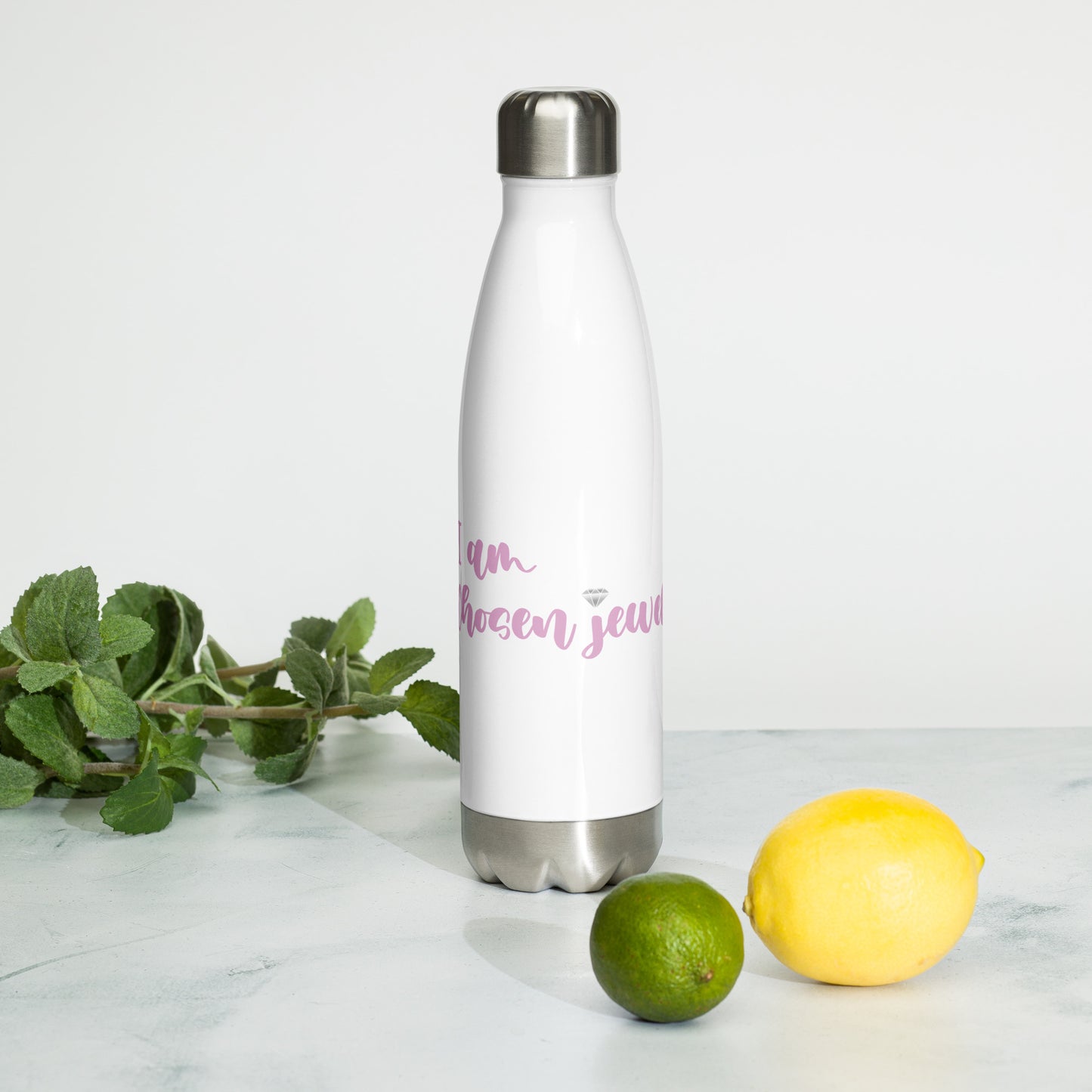 I Am Chosen Jewel  Stainless Steel Water Bottle